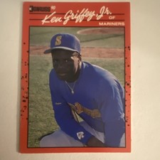 Donruss 1990 Ken Griffey Jr Base Set Baseball Card #365 Error Seattle Mariners