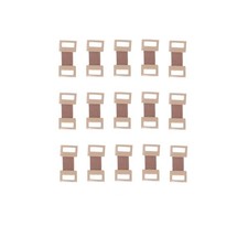 15Pcs Brown Elastic Bandage Clips Bandage Wrap Clips Stretch Metal, Replaceable