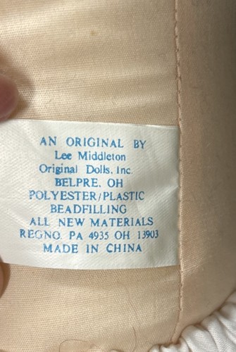 Muñeca Lee Middleton Girl Reva 1997 cabello rubio ojos azules LE 040797 19" vinilo - Imagen 11 de 13
