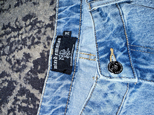 mixed emotion Men’s Light Wash Blue Denim Shorts 5