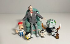 Vintage 1987 Matchbox Pee-wee Herman Chairry w Globey Playhouse Puppets