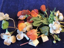 Vintage Millinery Flower Collection Lot Tan Taupe Brown Rust 1 1/2-2" H5605