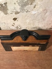 Antique Vienna Wall Clock  Ornate Wooden Top Piece