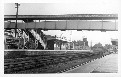 TIVERTON JUNCTION Bahnhof (Devon) GWR Eisenbahn Foto #1012
