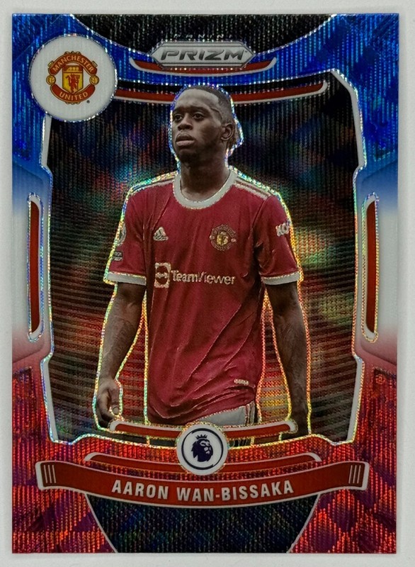 2021-22 Prizm Premier League Aaron Wan-Bissaka #275 Red White Blue Prizm
