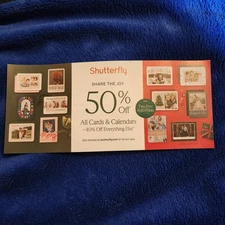 Shutterfly 50% Off Cards Coupon 40% Off Regular-Priced Order Expires 12/14/25