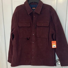 Bass Outdoor Corduroy Worker Shirt Rum Raisin size M NWT