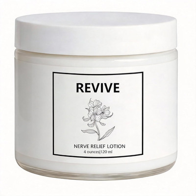 Revive Nerve Relief Cream with Magnesium - Soothing Moisturizer for Hands, Feet