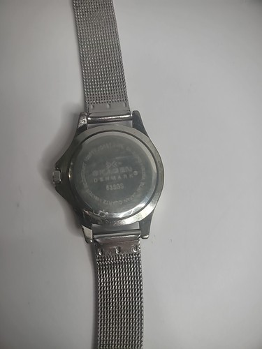 Skagen Denmark Wristwatch Watch Silver Tone Womens 63SGS Silver Mesh Band Date - Picture 10 of 10