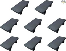 8PCS Black ABS Snap-in Rocker Switch Panel Covers, Rectangular Tog Size: Cover