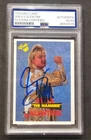 GREG VALENTINE AUTO PSA DNA 1985 WWF Topps Rookie Signed Wrestling Card 🔥🔥
