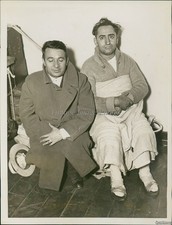 1935 Photo George M Gonzales Antonio Castro After S S Mohawk Sank Rescues 7X9