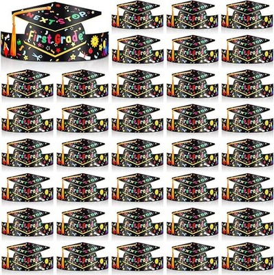 36 Pcs Kindergarten Paper Graduation Hats for Kids Preschool Adjustable Gradu...