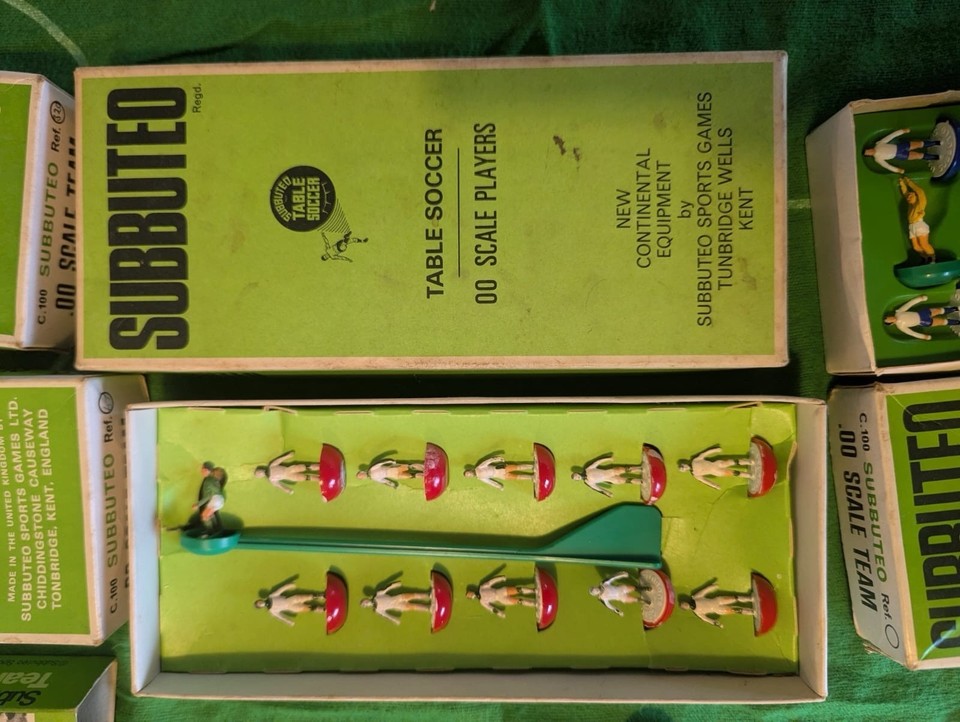 Subbuteo Football Table Soccer (1970s) Full Set Teams TV Tower VIP Set ...