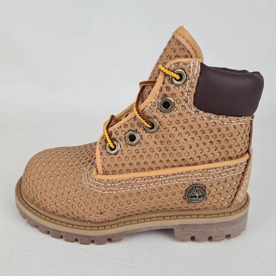 🚨 Timberland 6In Vent-Tech 27875 NIÑOS PEQUEÑOS Botas Aire Libre Trigo Informales Talla 8 Foto 2 de 4