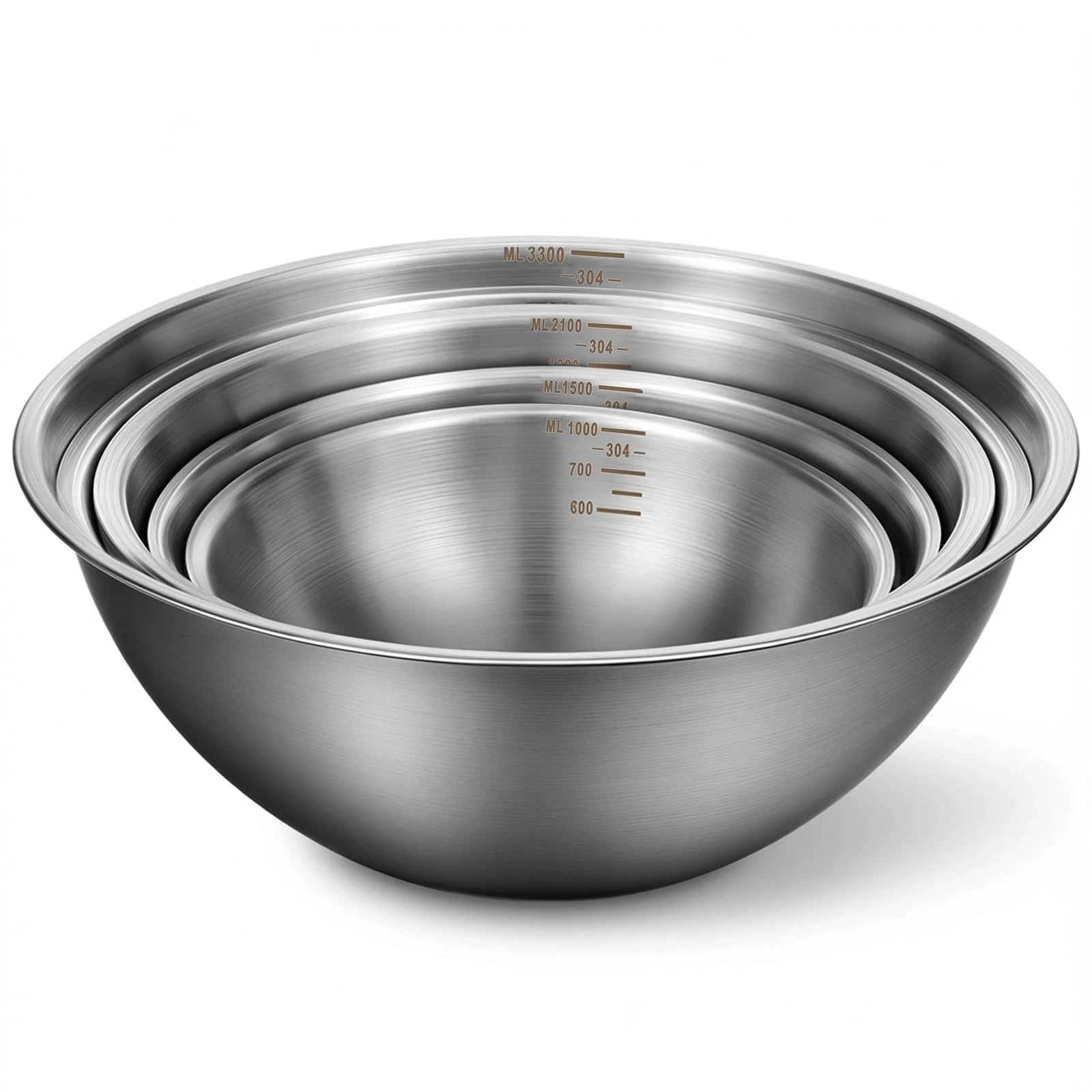 5 Pack Stainless Steel Mixing Bowls with Marks, Heavy Duty Nesting Bowls Set,...
Opens in a new wind