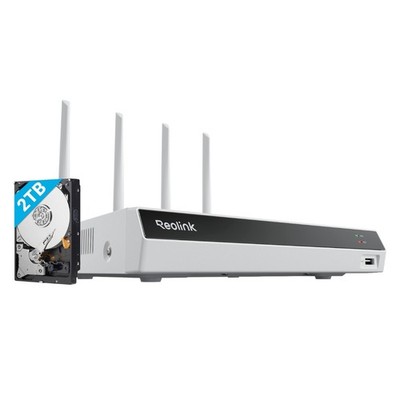 Reolink 16MP 16CH WiFi 6 NVR 2TB HDD für WiFi-Kameras Überwachungssystem RLN12W