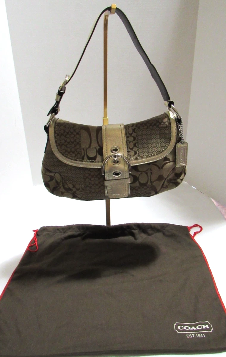 Coach Patchwork Shoulder Bag Patent Bags & Handbags for Women for