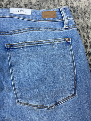 Judy Blue 22W Distressed Jeans High Waist Tummy Control Top Skinny Fit NWT - Picture 21 of 22