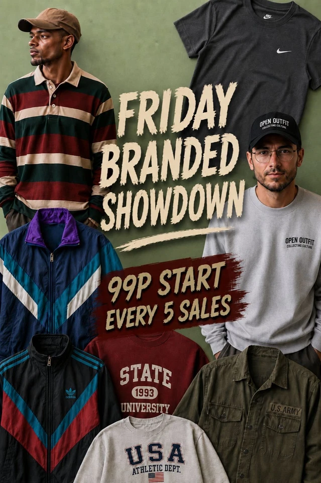 🤩99p Starts - MENS BRANDED JACKETS MIX- 10 SECOND TIMER🤩