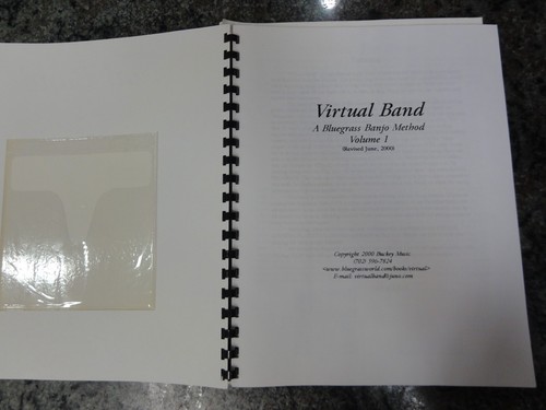 Virtual Band Banjo 4 Books and 5 CDS Bluegrass Banjo Method - Foto 4 di 21