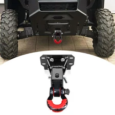WEISEN 2" Shackle Hitch Receiver+Front Hitch Mount For Polaris Ranger XP 1000