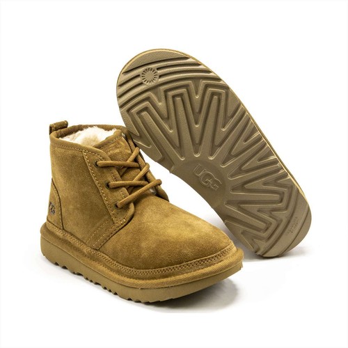 Toddler Ugg Neumel II Suede Lace Up Sheepskin Lined Boots NEW - Picture 7 of 13