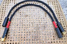 MoneyBACK-Custom Made Interconnect Cable 0.5mx2 XLR/Mix Silver Gold Wire &Copper