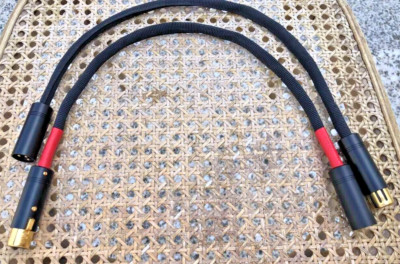 High-End XLR Interconnect | Gold-Silver Alloy & 6N Copper Handmade - 0.5m Pair