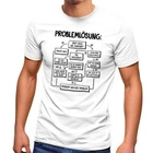 Mens T-Shirt With Slogan Work Job Problem Solving Graphic Print Fun Shirt