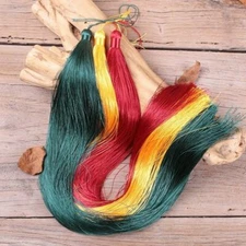 40CM Luxury Silky Tassels Crafts Trim Fabric Chinese Knot Fringe Home Door Decor