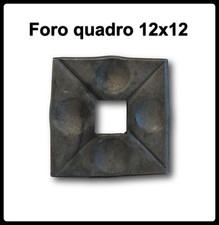 Componenti in ferro battuto base piastra con foro elementi per ringhiere balcone