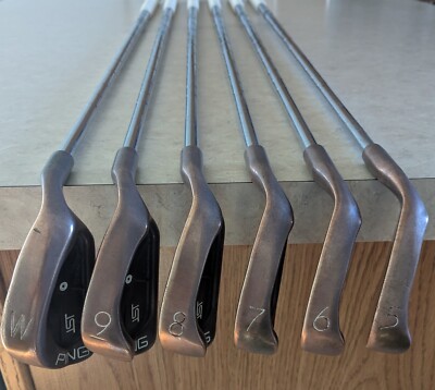 Ping ISI Beryllium Copper  RH  5-PW White Dot Numbers Matching 