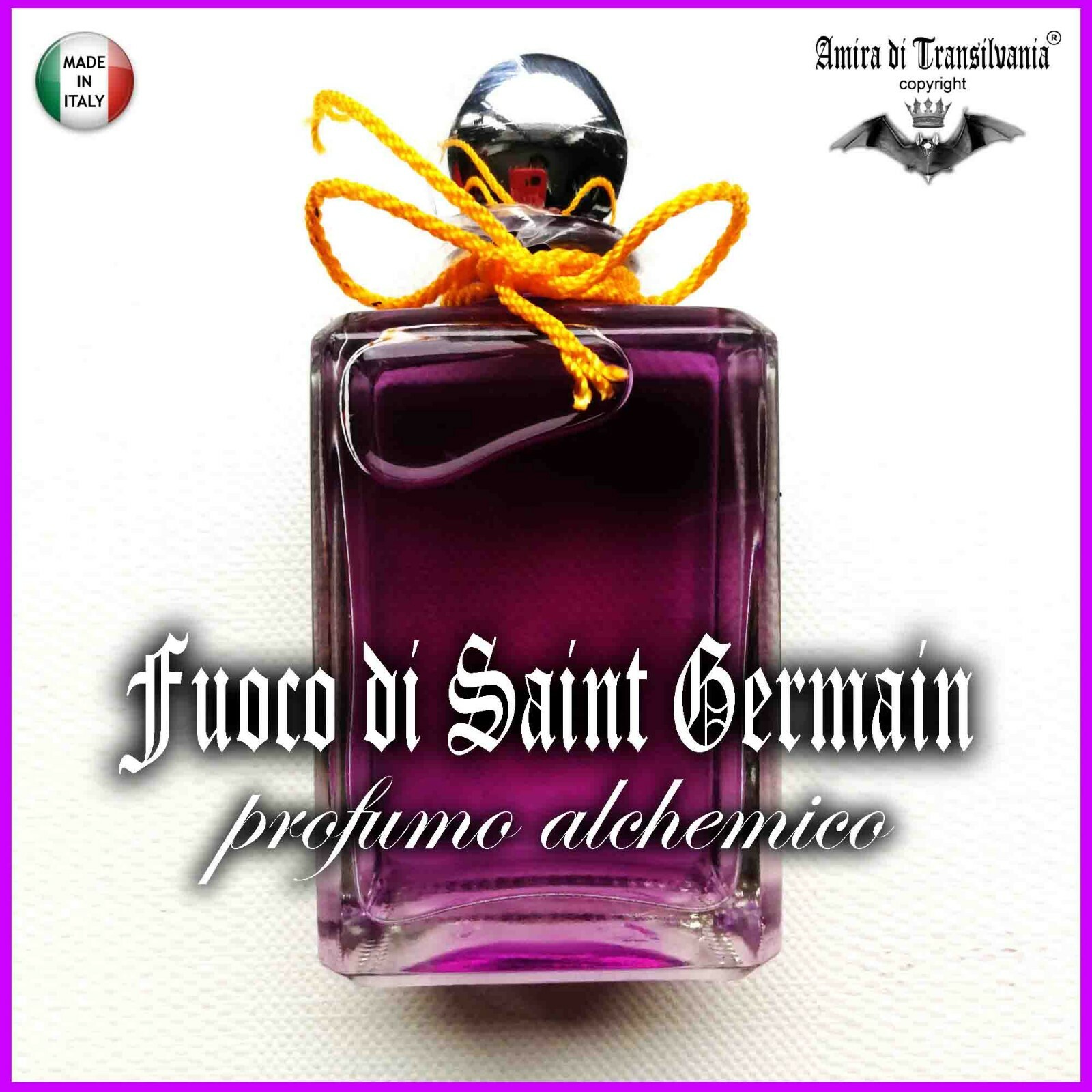 Llama de Fuego Violeta Saint Germain Perfume Alquimia Ritual Mágica Alquimia Wicca