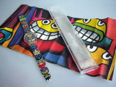 POP BONES! Funky Monster w ART WORK Swatch By JIM AVIGNON! NIB-RARE!