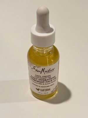 2PK SHEA MOISTURE DAILY HYDRATION OVERNIGHT FACE COCONUT OIL 1 FL/OZ EA 2 FL/ TT