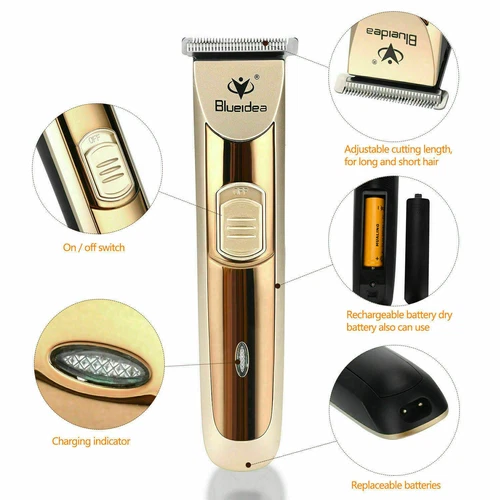 Rechargeable Electric Men Hair Clipper Shaver Trimmer Razor haircut Grooming Kit - Picture 3 of 7