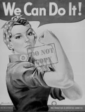 We Can Do It World War 2 WWII 8 x 12 Photo Picture