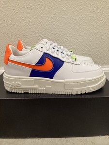 Women's Size 6 - Nike Air Force 1 Pixel White Concord Crimson 2021 | eBay