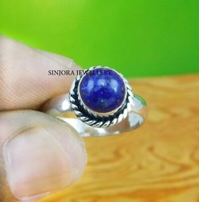 Lapis Lazuli Gemstone 925 sterling silver handmade Gift Ring US size 5 to 13