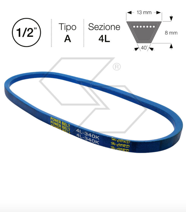 754-0195 Cinghia Trattorino Nova Trac 525 526 528 529 11HP Ricambio