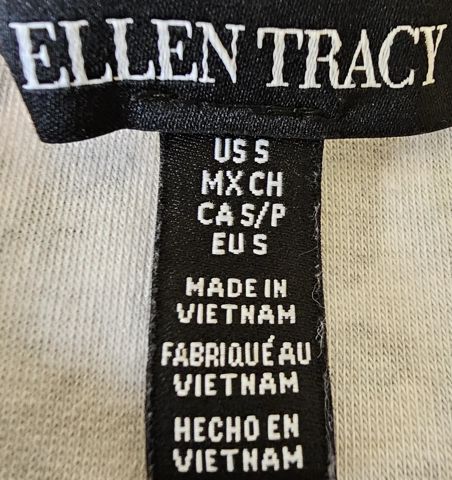 Vestido para mujer Ellen Tracy talla S pequeño negro gris blanco Foto 2 de 4