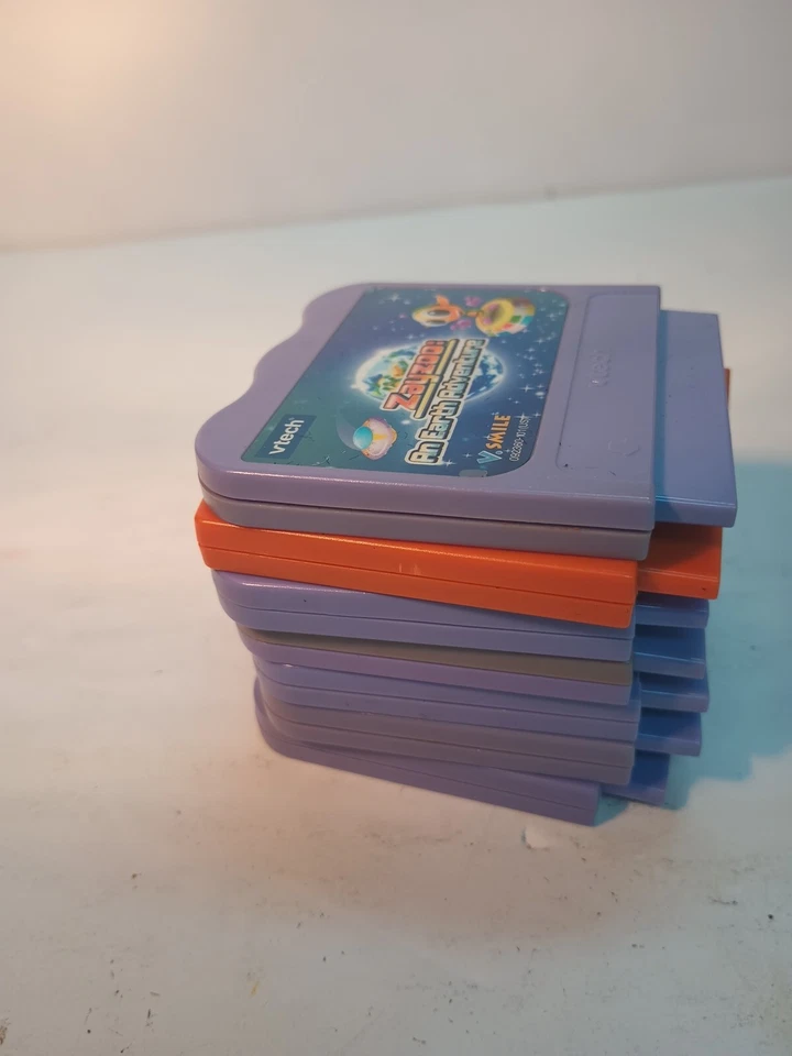 (1) Pre-owned Vintage Vtech Vsmile Vmotion Game Lot Of 12  All Being Sold Untest - Image 3 of 4