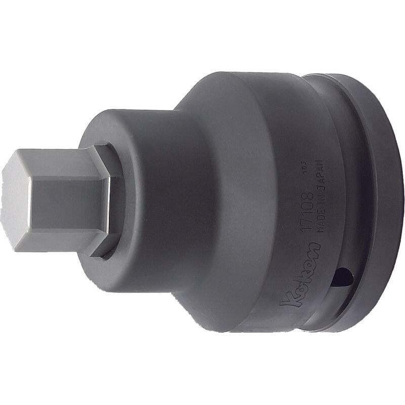 Koken 17108.32-22 1.1/2 Inch Sq. Dr. Bit Socket 22 mm Hex Length