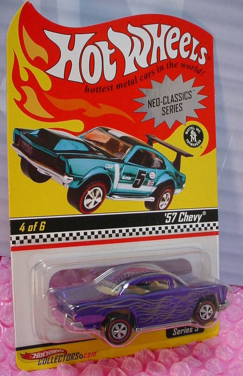 2006 RLC Hot Wheels Neo-Classics #4 '57 CHEVY∞purple; redlines