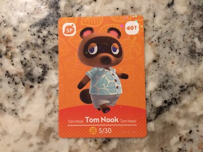 401 Tom Nook Animal Crossing Amiibo Authentic Nintendo Mint