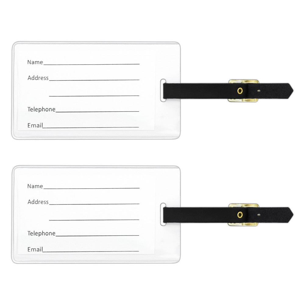 Dachshund Wiener Dog Luggage ID Tags Suitcase Carry-On Cards - Set of 2
