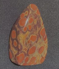 MORGAN HILL POPPY JASPER ORBY GEM QUAIITY COLORFUL ROUGH OPEN NUGGET 37 GRAMS 