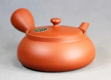 Tokoname Shudei Teapot Kyusu by Jinsui, #01 : D99*H58mm, 180ml