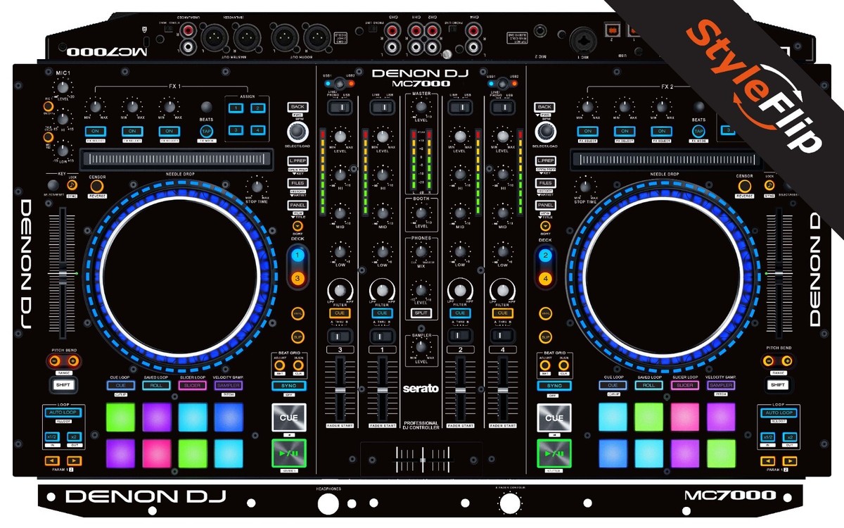 Denon MC7000 Skin | Color Black | Protective Decal | StyleFlip
